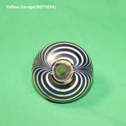 KOSTA BODA コスタボダ アートガラス ミニベース “Brown & White Flow” 6cm