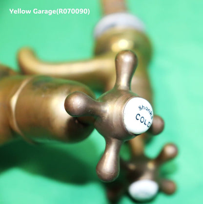 Shanks社製 真鍮製アンティーク蛇口（HOT & COLD）ペアセット｜1900年代前半 英国製