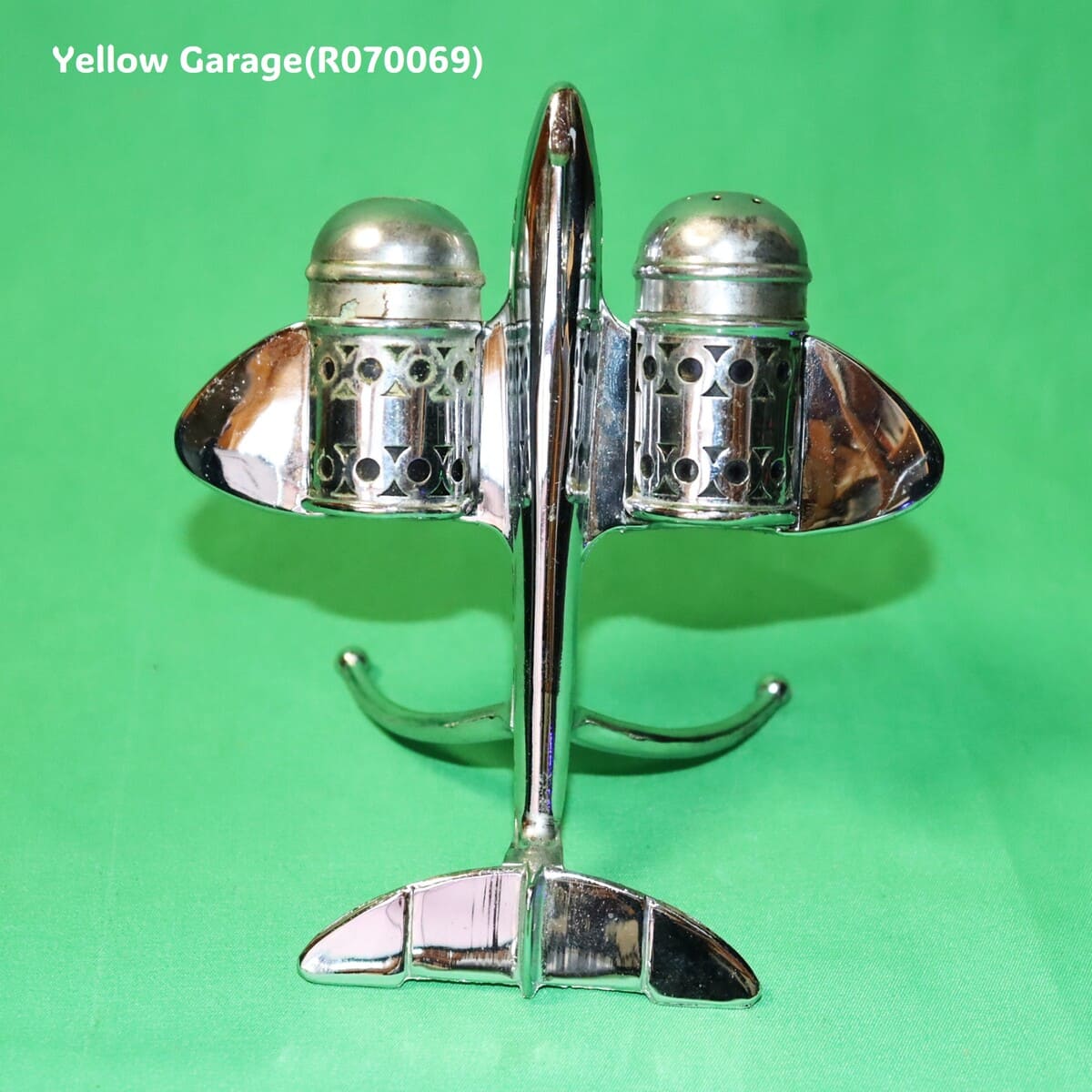 アンティーク 飛行機型 ソルト＆ペッパースタンド （Crusader製 / Made in England）