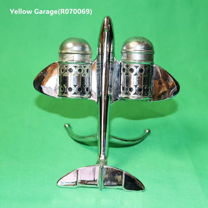 アンティーク 飛行機型 ソルト＆ペッパースタンド （Crusader製 / Made in England）