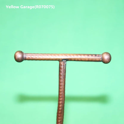 アンティーク真鍮製アクセサリスタンド（縞模様装飾）