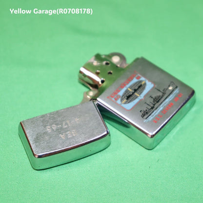 米国 Zippo 社製1966年製のオイルライター＿蓋開く左上