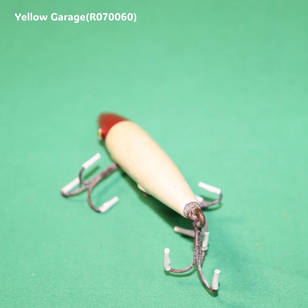 Pflueger（フルーガー） ヴィンテージ木製ルアー Red Head White Body 4950