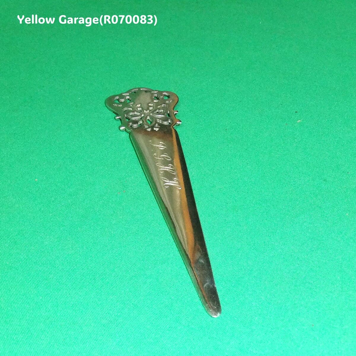 【英国製1967年製】スターリングシルバー ペーパーナイフ（ホールマーク＆イニシャル刻印入り）