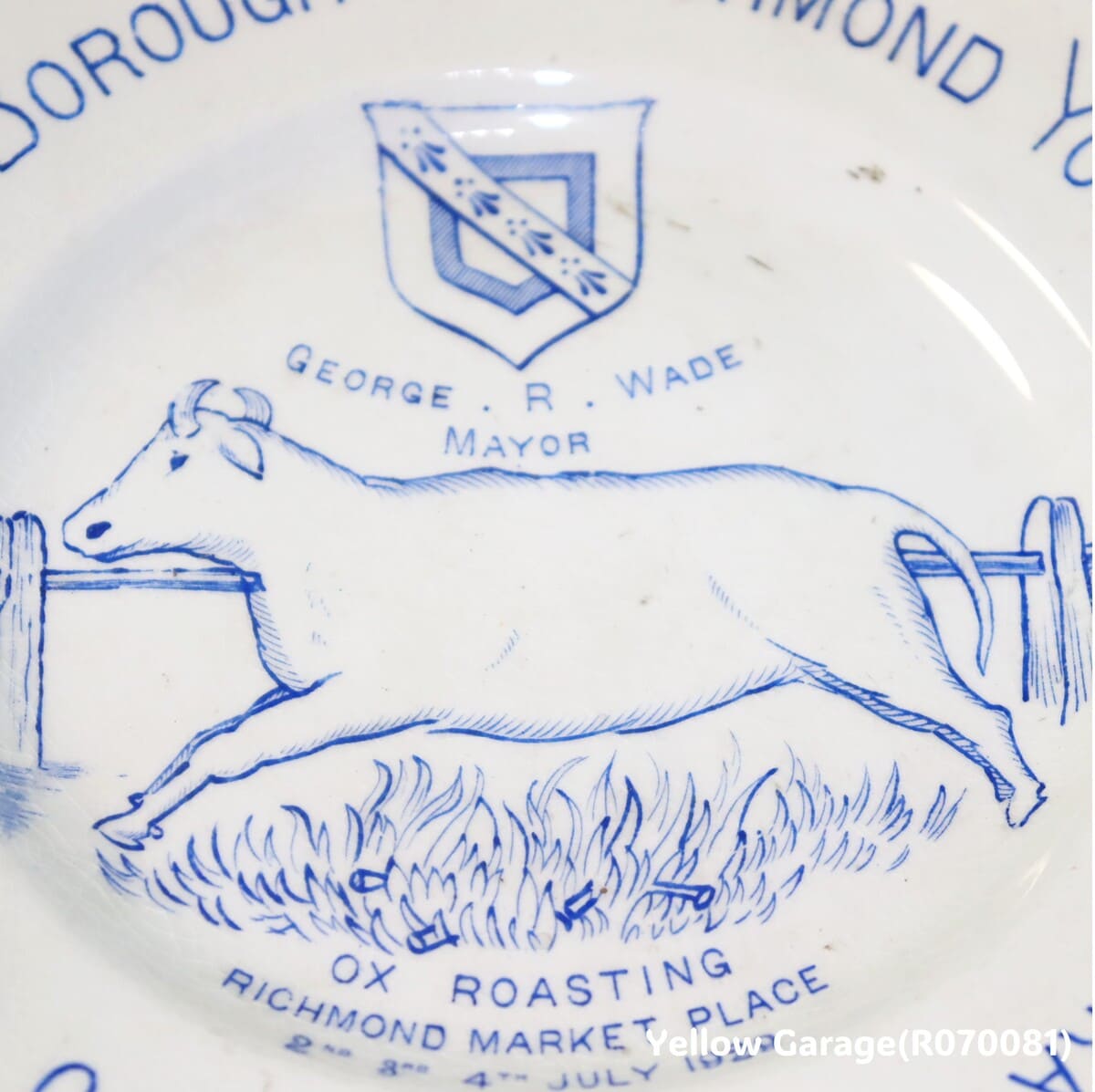 リッチモンド・ヨークシャー憲章600周年記念プレート（1929年製）