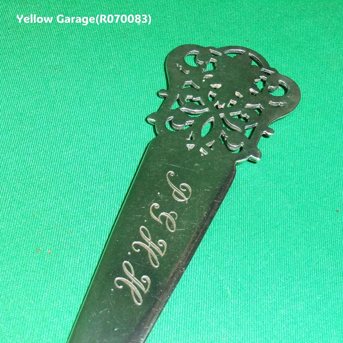 【英国製1967年製】スターリングシルバー ペーパーナイフ（ホールマーク＆イニシャル刻印入り）