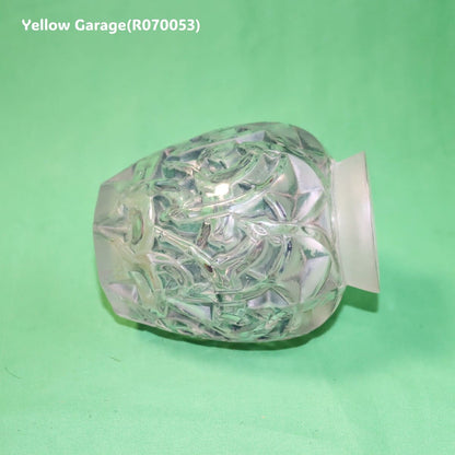 R.Lalique ブルー・パティネ サティネ／クリスタル 小型一輪挿し「シャモア/Chamois」（高さ約13cm）