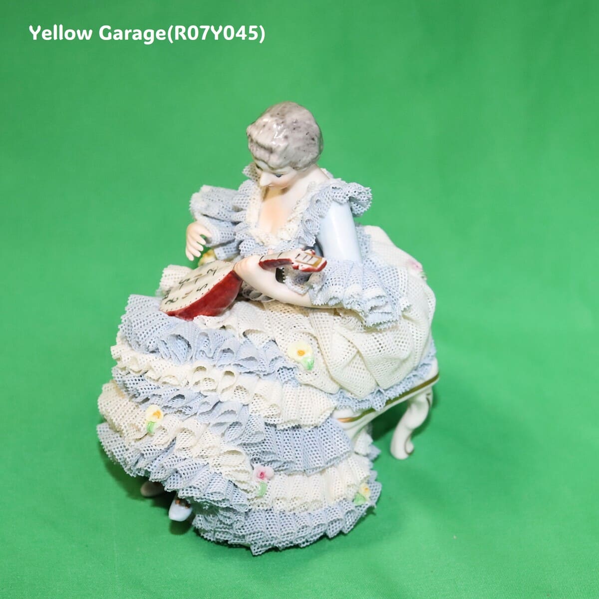 【ヴィンテージ・ドレスデンレース人形】Irish Dresden「Gina」Germany製／陶器フィギュリン