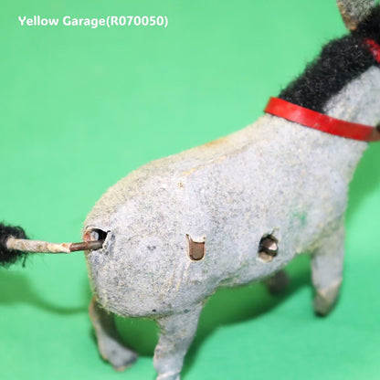 フランス製ヴィンテージ ゼンマイ式ロバのおもちゃ