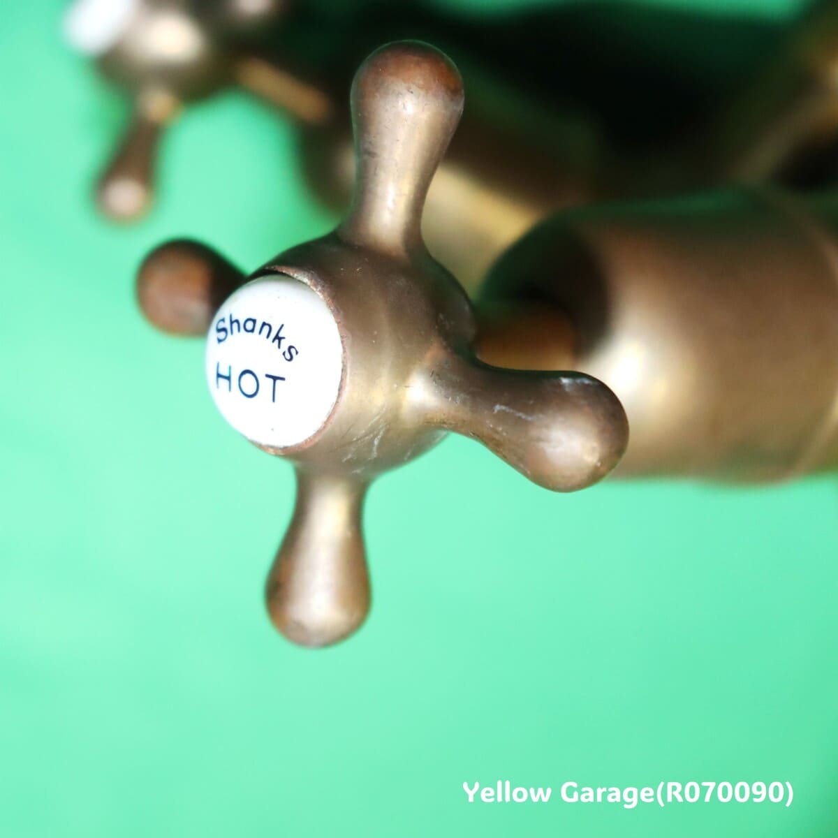 Shanks社製 真鍮製アンティーク蛇口（HOT & COLD）ペアセット｜1900年代前半 英国製