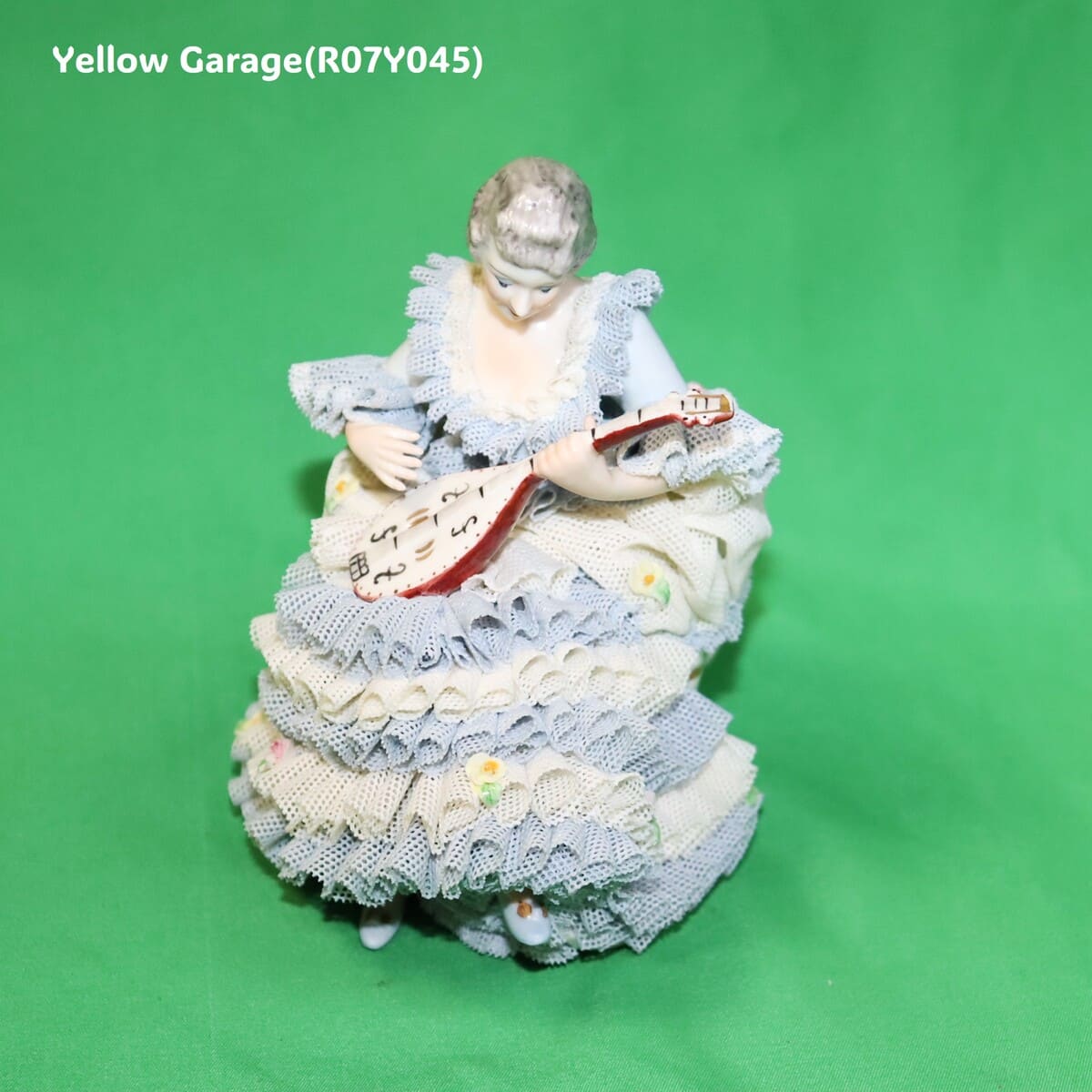 【ヴィンテージ・ドレスデンレース人形】Irish Dresden「Gina」Germany製／陶器フィギュリン