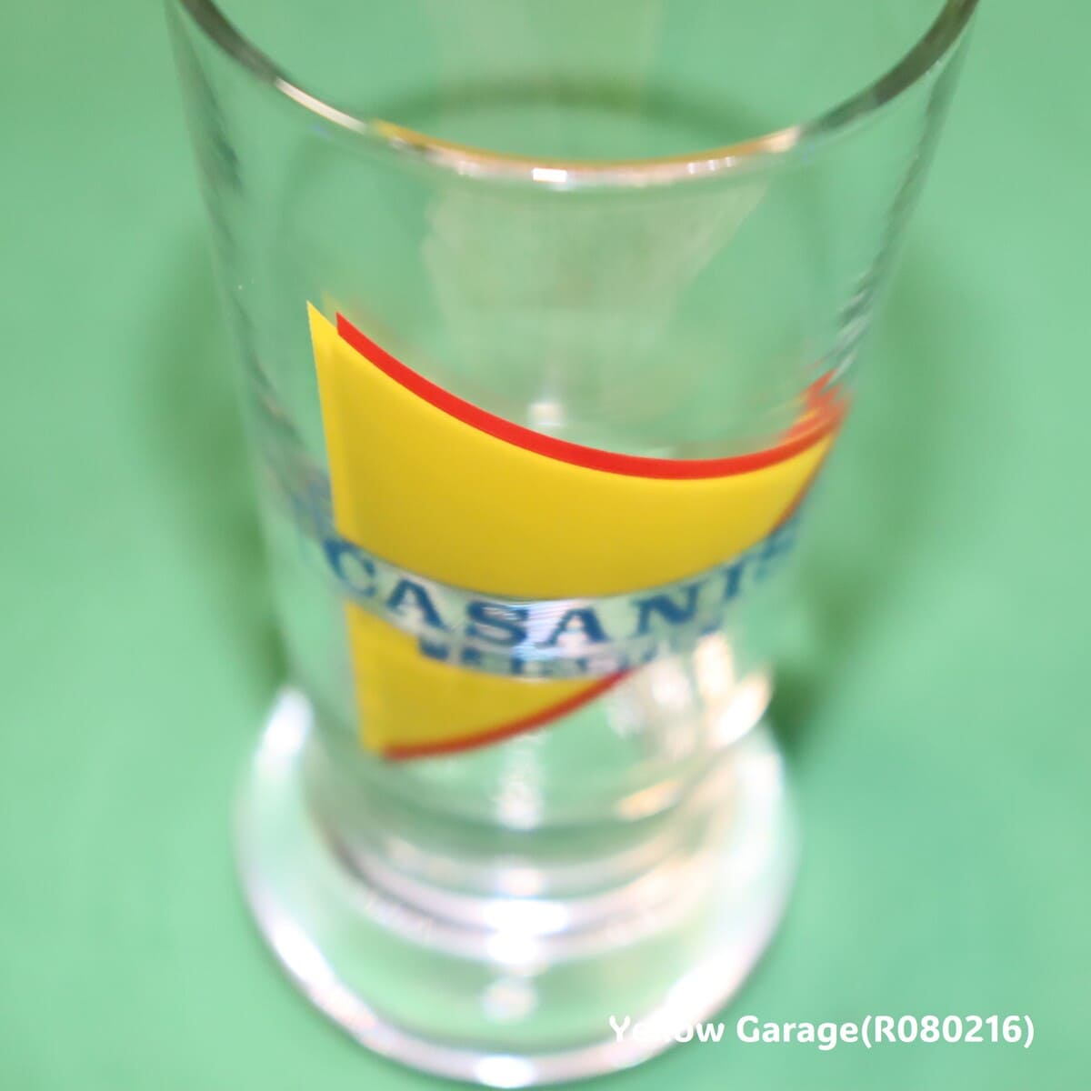 フランスの老舗パスティス（アニス酒）ブランドCASANIS（カサニス）／LE PASTIS のアンティーク・トールグラス5客セット＿上アップ