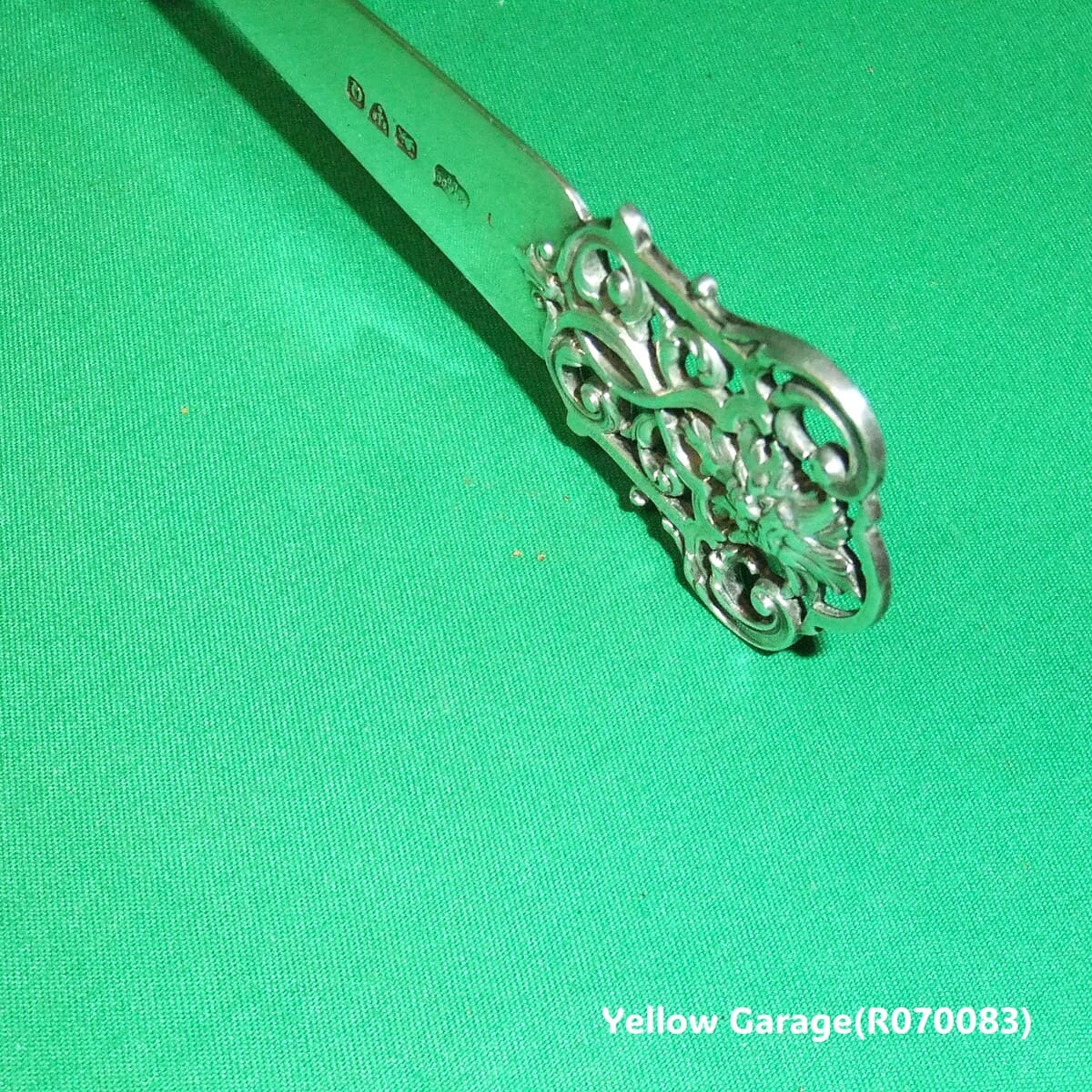 【英国製1967年製】スターリングシルバー ペーパーナイフ（ホールマーク＆イニシャル刻印入り）