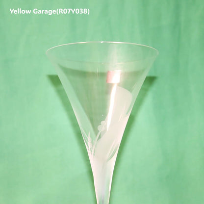 CRYSTAL HOYA フロストリーフ シャンパングラス ペア