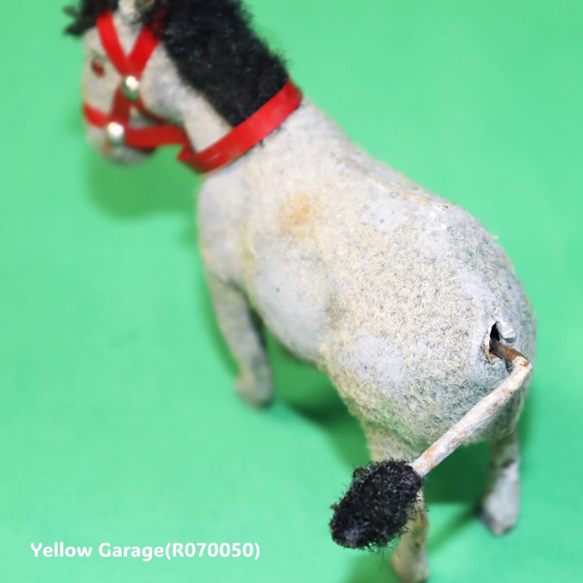 フランス製ヴィンテージ ゼンマイ式ロバのおもちゃ