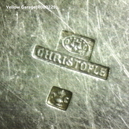フランス銀器の名門Christofleによるワインボトルコースターです_裏刻印アップ
