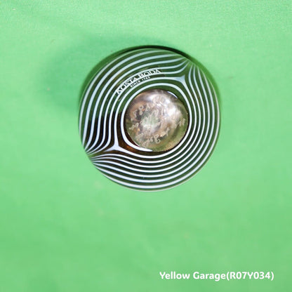 KOSTA BODA コスタボダ アートガラス ミニベース “Brown & White Flow” 6cm