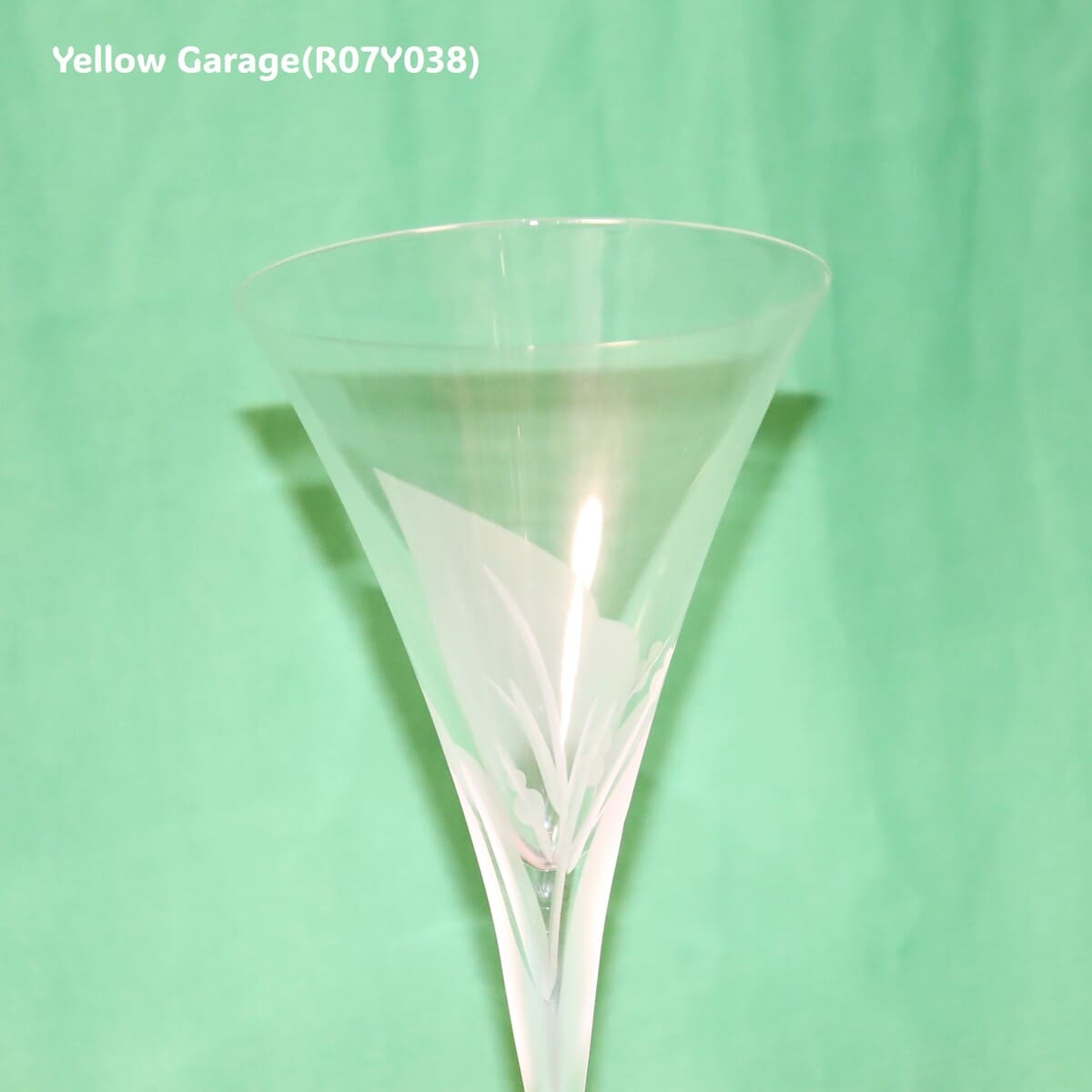 CRYSTAL HOYA フロストリーフ シャンパングラス ペア