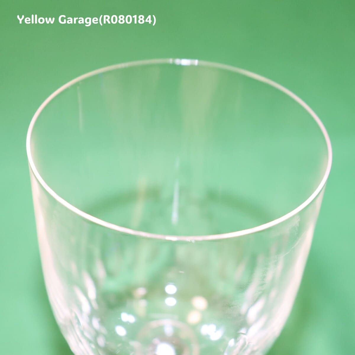 1936年以前に製造されたと考えられるオールド・バカラのウォーターグラス＿口アップ