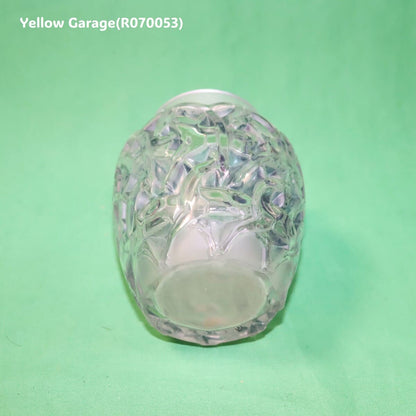 R.Lalique ブルー・パティネ サティネ／クリスタル 小型一輪挿し「シャモア/Chamois」（高さ約13cm）