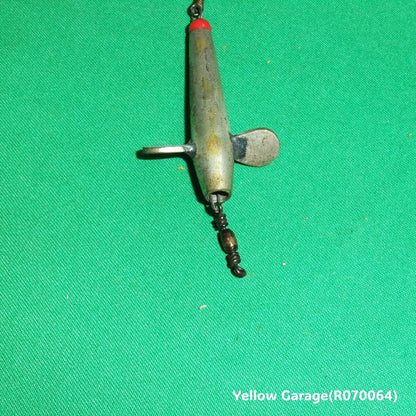 アンティーク メタル製 フィッシュルアー 小型 スクリューウィング付