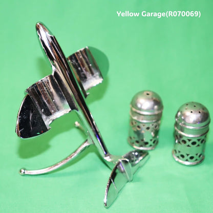 アンティーク 飛行機型 ソルト＆ペッパースタンド （Crusader製 / Made in England）