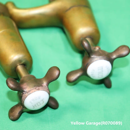 FROY LONDON 真鍮製 アンティーク蛇口セット（HOT & COLD）