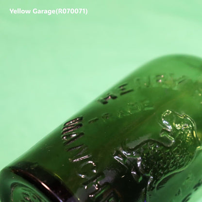 【英国ヴィクトリア期】HENRY S&CO ビールボトル 深緑色ガラス製／獅子エンブレム／マンチェスター製（c.1890）