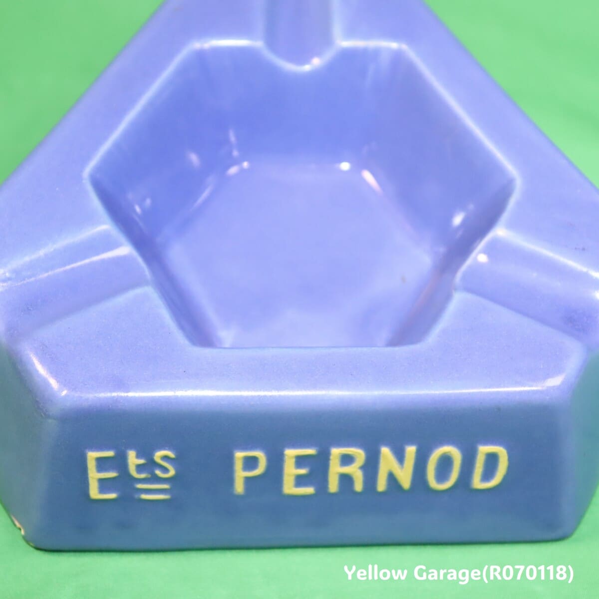 ヴィンテージ PERNOD 45 アッシュトレイ（フランス製 ブルー陶器）