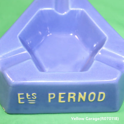 ヴィンテージ PERNOD 45 アッシュトレイ（フランス製 ブルー陶器）