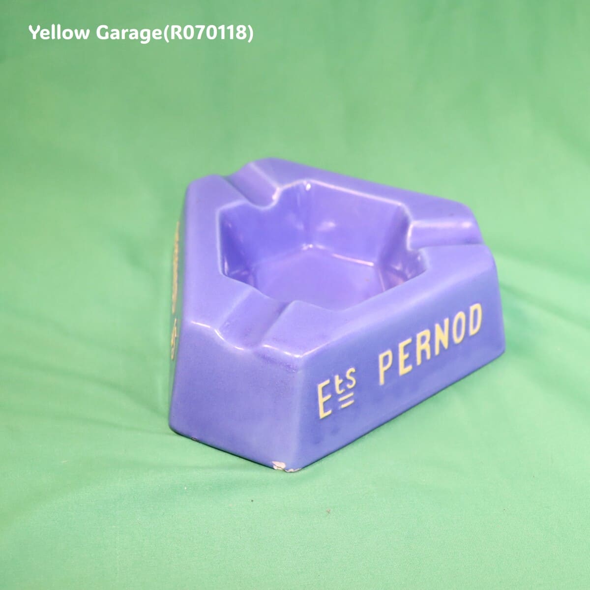 ヴィンテージ PERNOD 45 アッシュトレイ（フランス製 ブルー陶器）