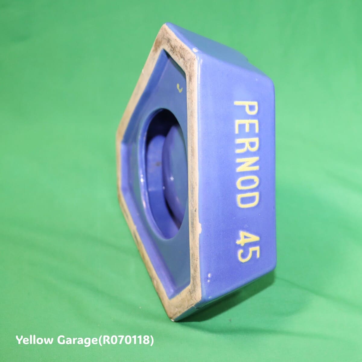 ヴィンテージ PERNOD 45 アッシュトレイ（フランス製 ブルー陶器）