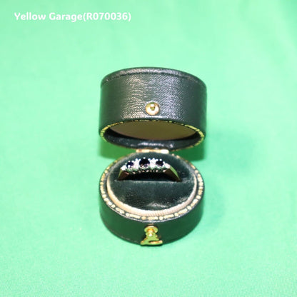 ヴィンテージ イギリス製 サファイア＆ダイヤモンド リング（専用ケース付き）