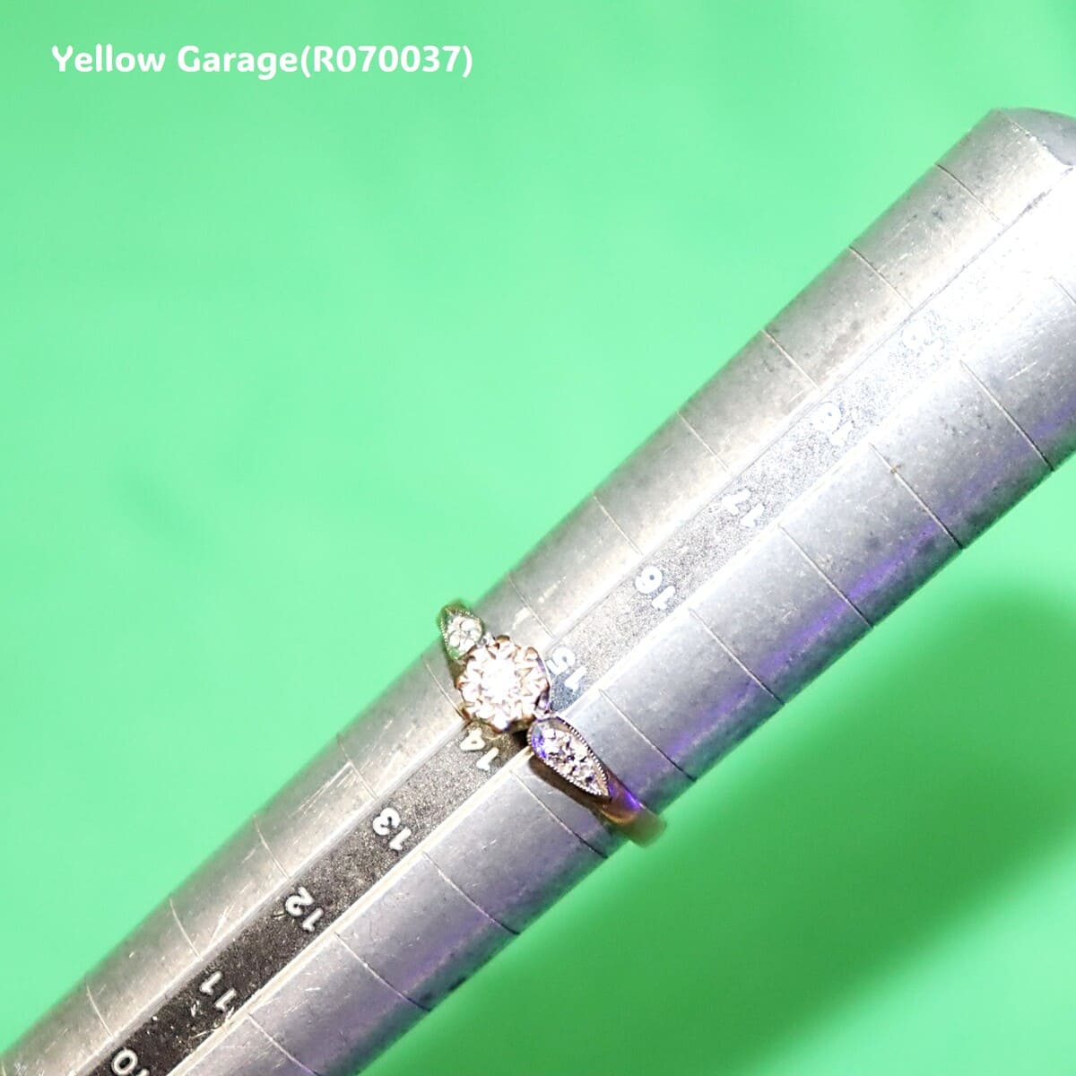 イギリス・バーミンガムで製作されたと推定されるアンティークダイヤモンドリング