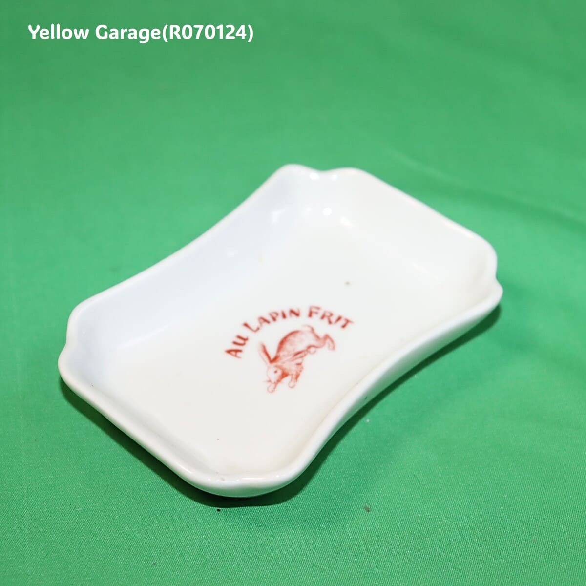 フランスアンティーク陶器灰皿 AU LAPIN FRIT ウサギ柄｜ADHOCストアー