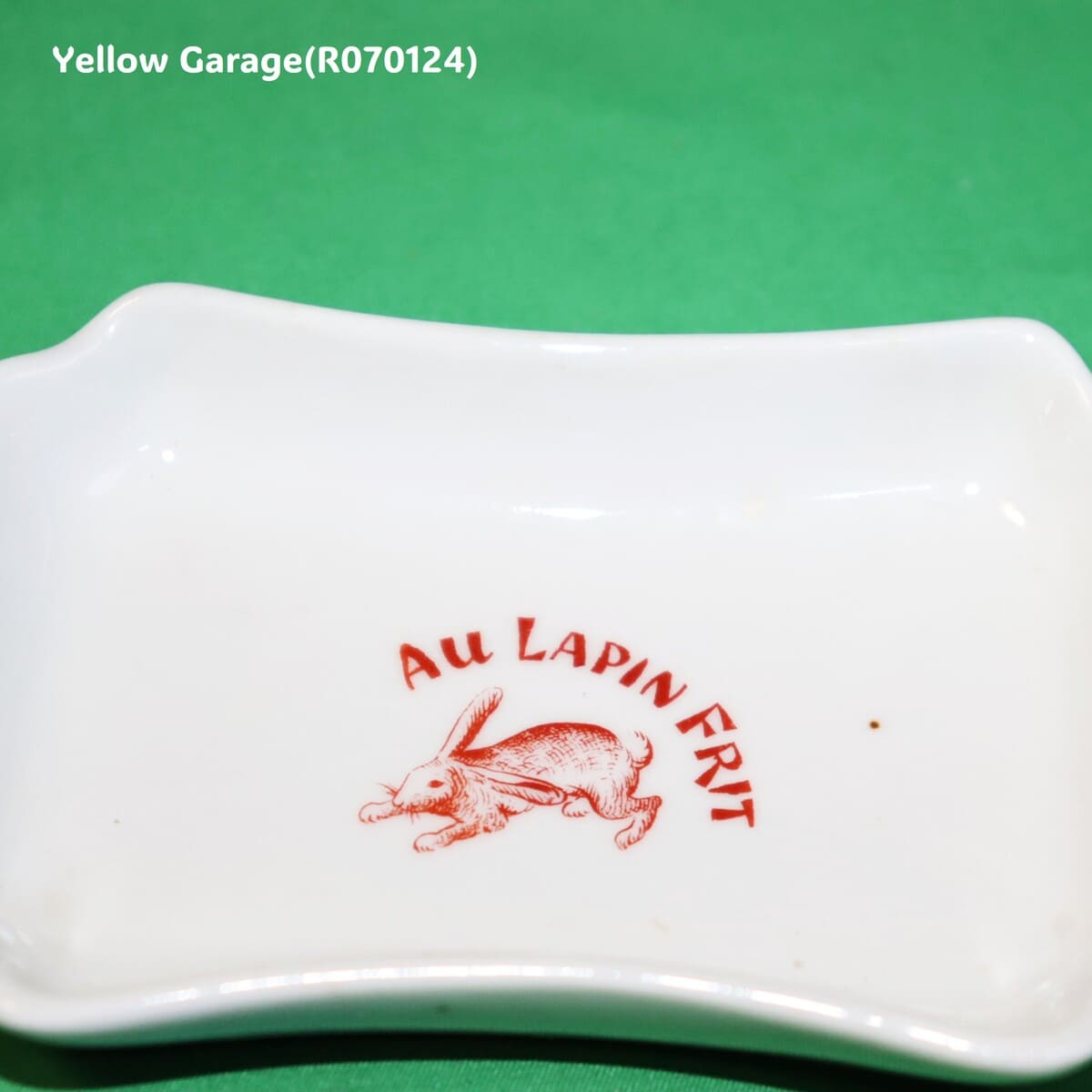 フランスアンティーク陶器灰皿 AU LAPIN FRIT ウサギ柄｜ADHOCストアー