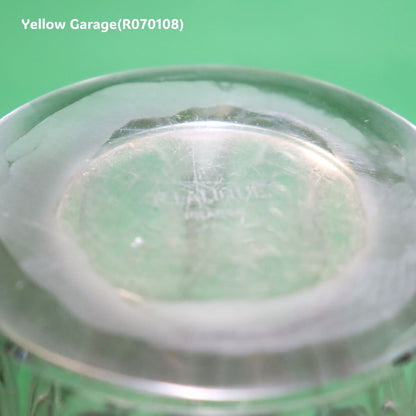 【R. Lalique】ヴィンテージ フロステッドガラスベース《麦穂文様》フランス製