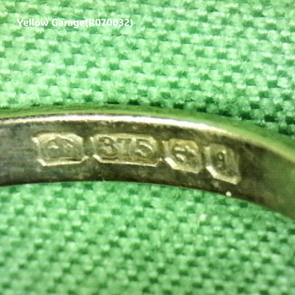 イギリス製ヴィンテージリング オーストラリア産オパール＆ルビー（K9ゴールド・1970年代・Birmingham刻印） 専用ケース付き