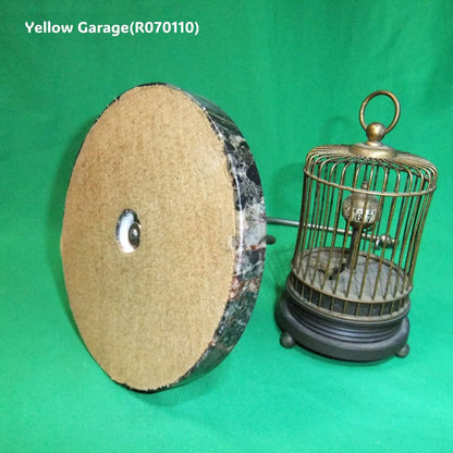 ヴィンテージ 鳥かご型ロータリークロック（マーブルベース）