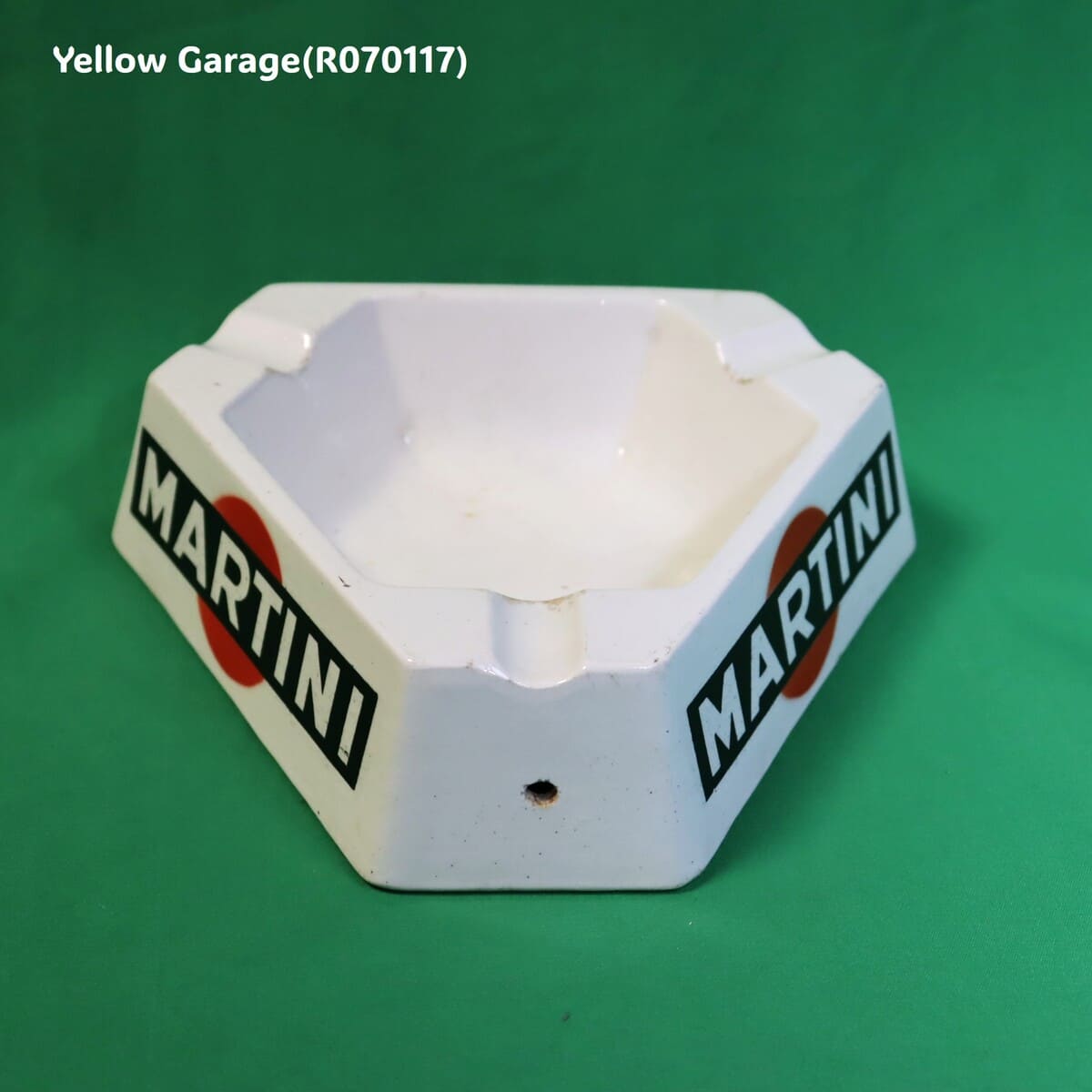 ヴィンテージ MARTINI アッシュトレイ（フランス製／Sarreguemines × VOX Paris）