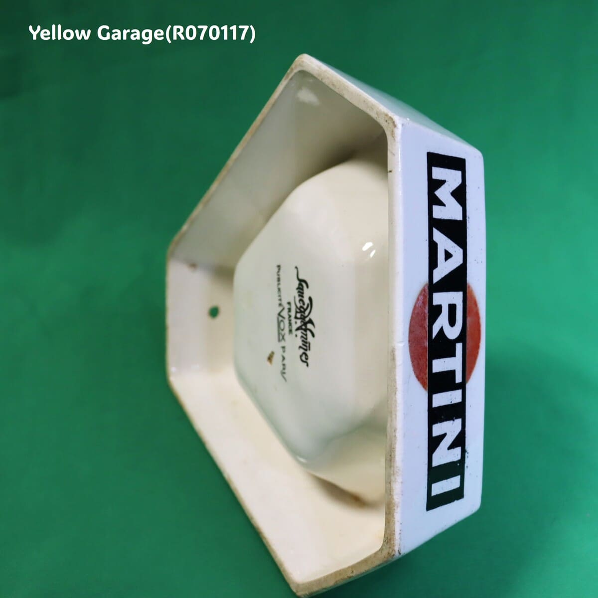 ヴィンテージ MARTINI アッシュトレイ（フランス製／Sarreguemines × VOX Paris）