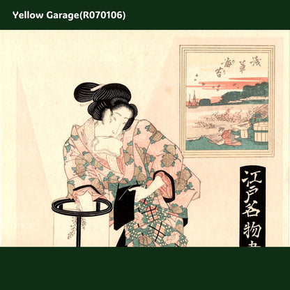 英泉「江戸名物画 浅草海苔」復刻浮世絵木版画