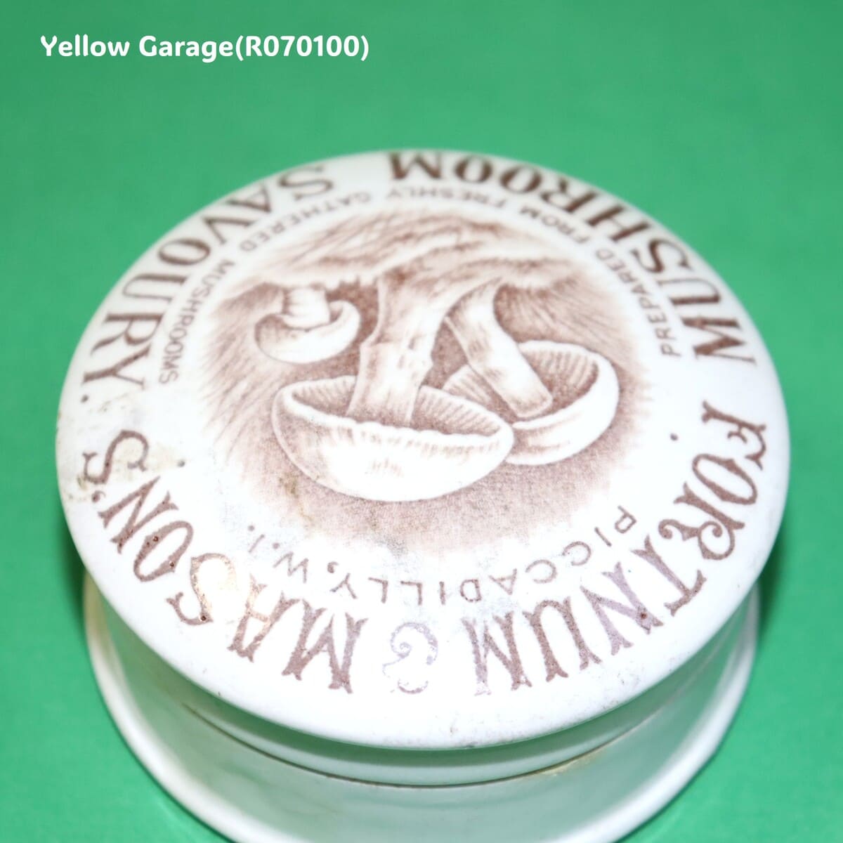 フォートナム＆メイソン 陶器製マッシュルーム・セイヴォリーポット（アンティーク）