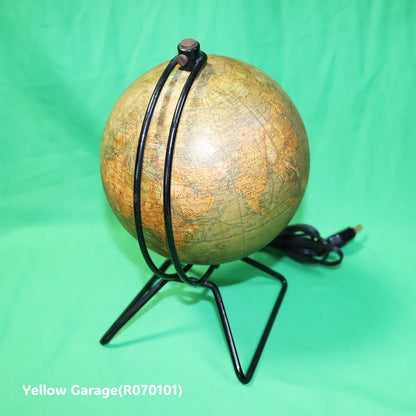 ヴィンテージ照明付き地球儀「GLOBE TERRESTRE PERRINA」 フランス製