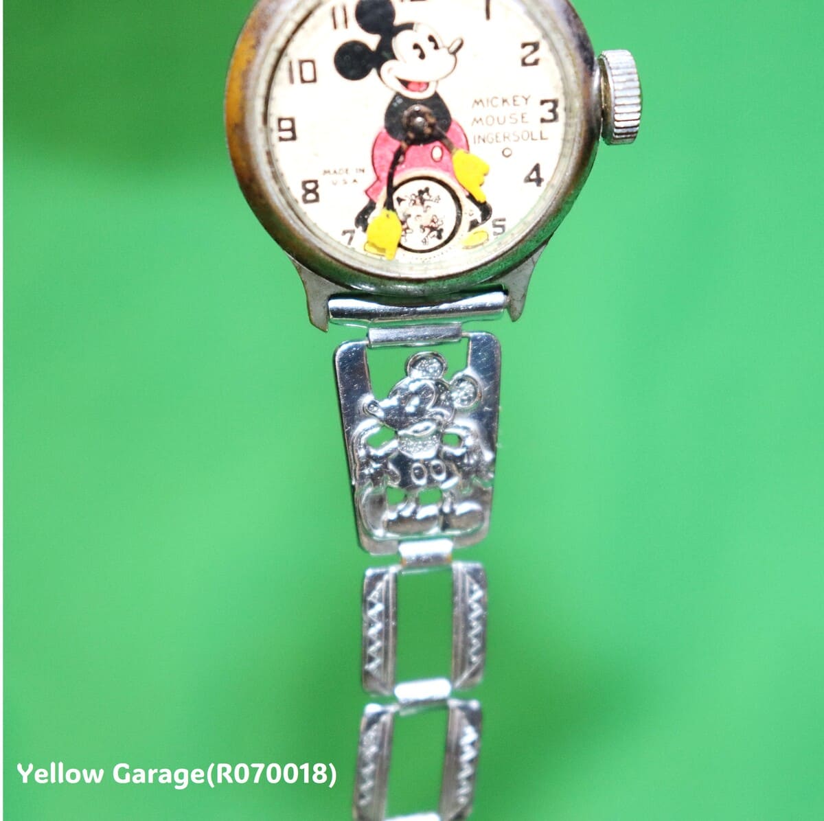 ヴィンテージのミッキーマウス腕時計（子供用）
