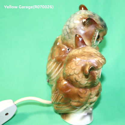 知恵と安らぎを灯すフクロウ親子