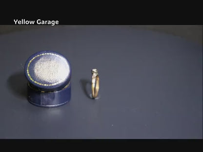 イギリス・バーミンガムにて製造された9カラットゴールドのヴィンテージダイヤモンドリング