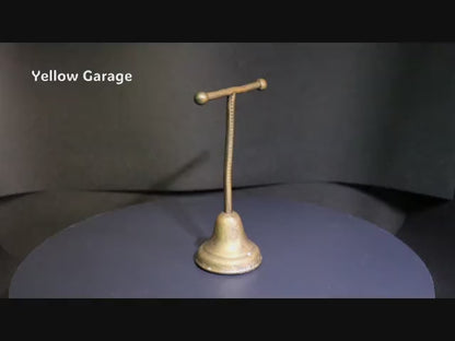 アンティーク 真鍮製アクセサリースタンド（縞模様デザイン）＿動画