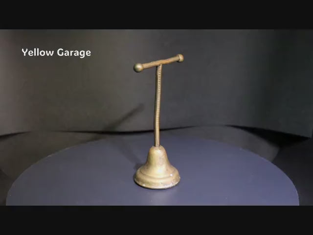 アンティーク 真鍮製アクセサリースタンド（縞模様デザイン）＿動画