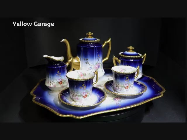 19世紀末〜20世紀初頭に製造されたフランス・リモージュのアンティークティーセット_動画